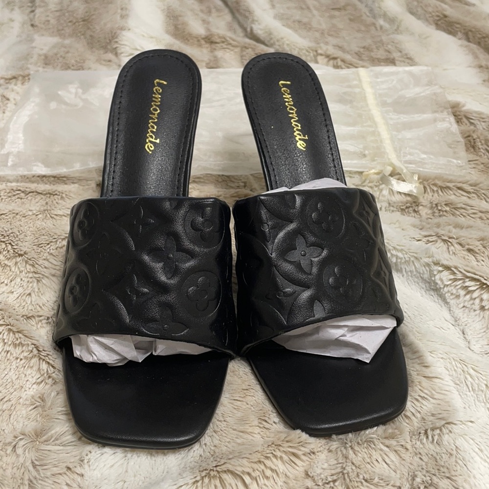 Black mule heels